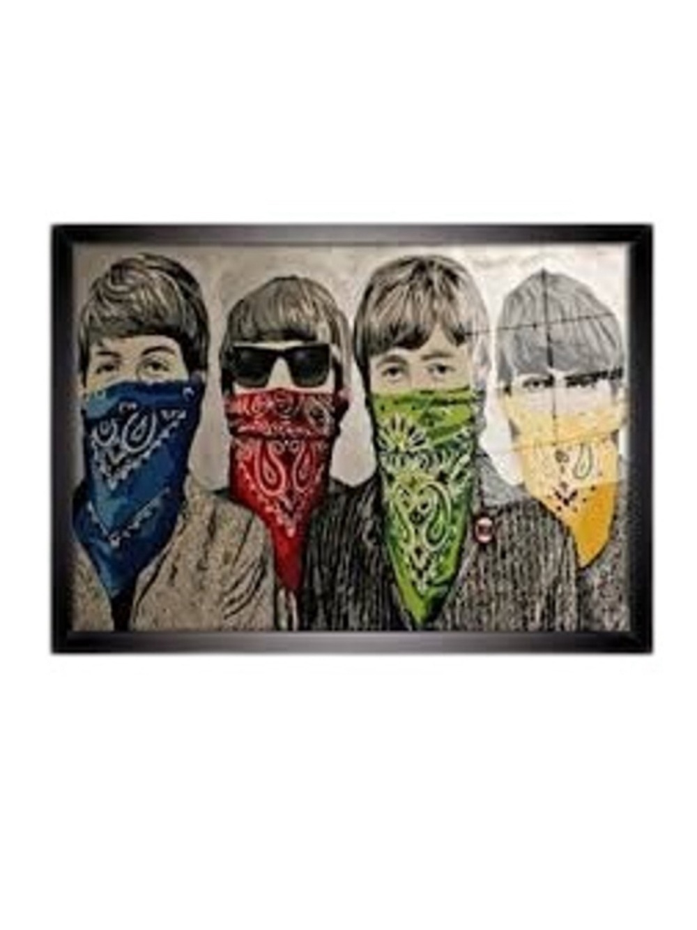 BANKSY Beatles bandana poster 36x24
